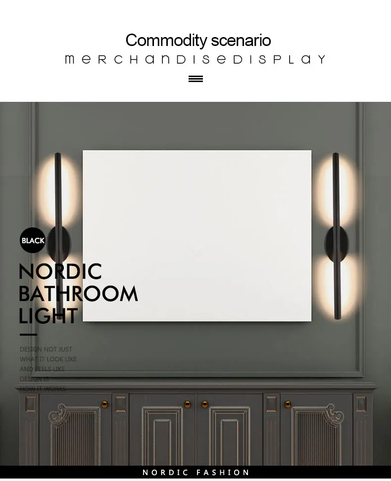 Светодиодный настенный светильник, зеркальный светильник для ванной комнаты, водонепроницаемый современный акриловый светильник для ванной комнаты, бра для спальни, светильник ing ZJQ0017