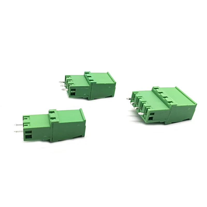 50 наборов шаг 5 08 мм 2P 3P 4P винтовой штекер Клеммная колодка PCB 2edgka 2edgv прямой штырь
