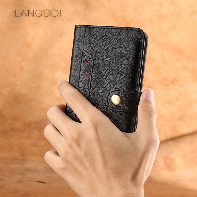 Wangcangli чехол для Meizu Pro 7 ручной работы из натуральной кожи бумажник откидная