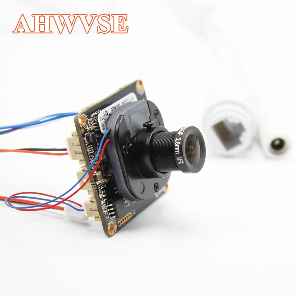 AHWVE DIY 1080P 2MP ip-камера модуль Плата с IRCUT RJ45 кабель ONVIF H264 мобильное приложение XMEYE Serveillance CMS 2,8 мм объектив