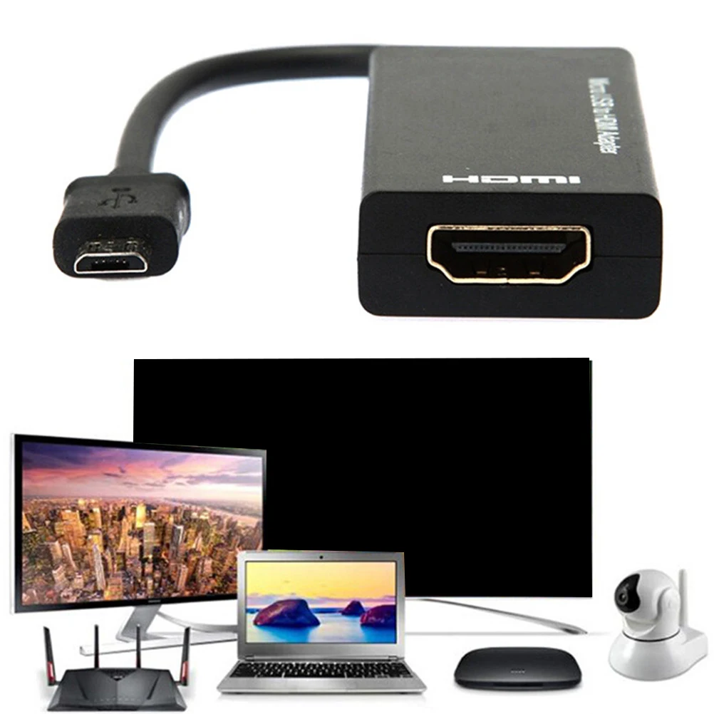 Micro USB to HD Adapter cable Male Female 1080P Audio Video Cable MHL Converter for TV PC Laptop |