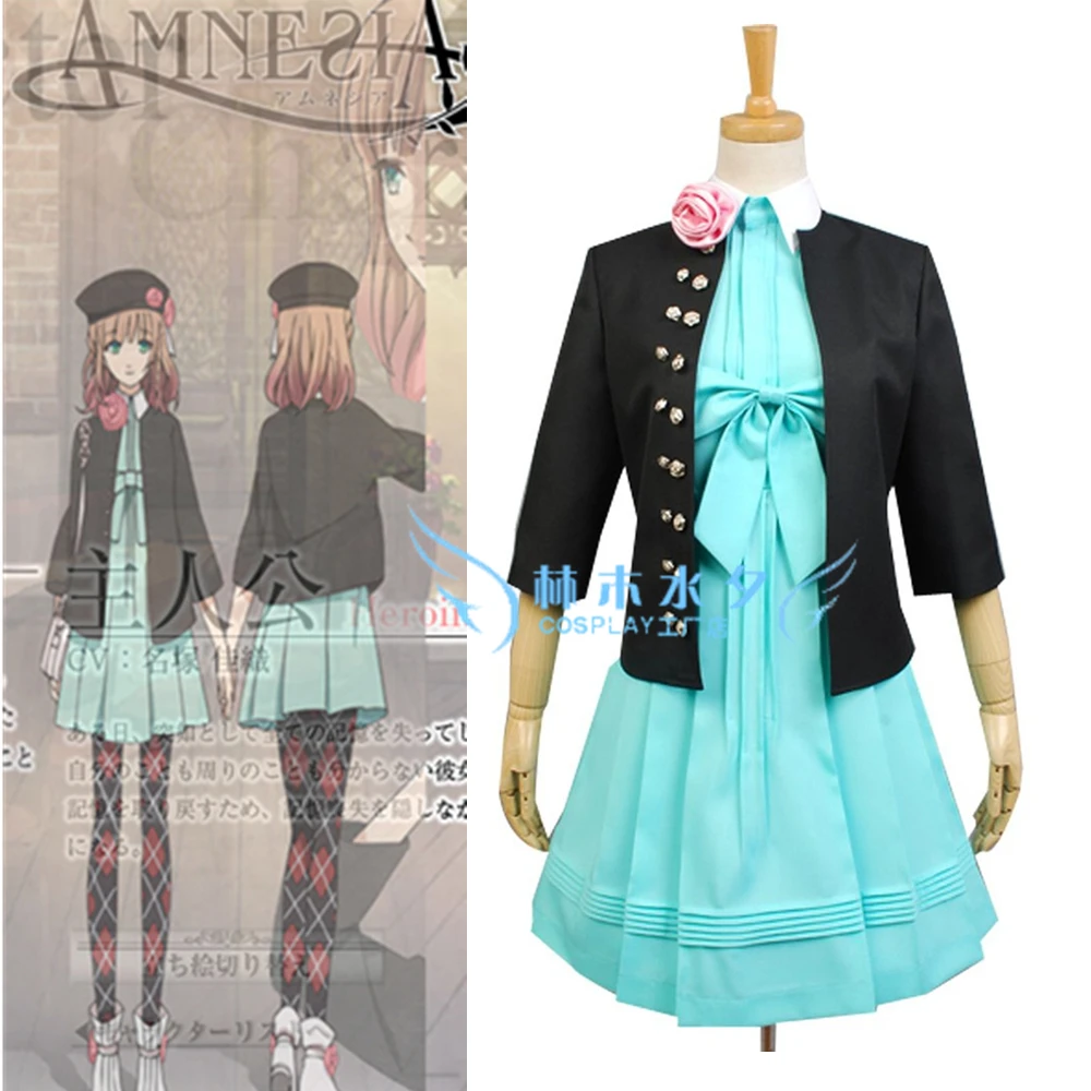 

Women EXCLUSIVE Amnesia HEROINE Cosplay Vocaloid Amnesia Orion Anime Uniform Amnesia Toma Cosplay Costume Party Dress S M L