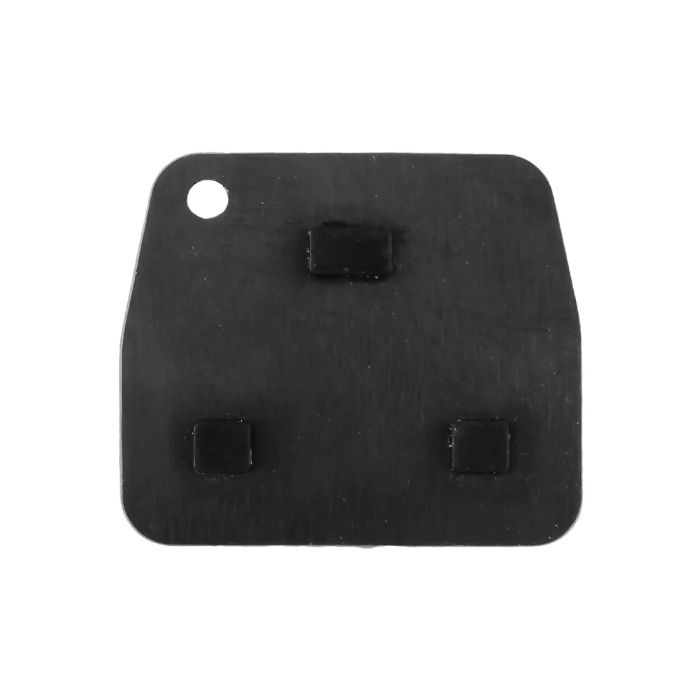 KEYYOU 2 шт./лот 3 кнопки автомобиля дистанционного ввода брелок черный резиновый коврик Замена для Toyota