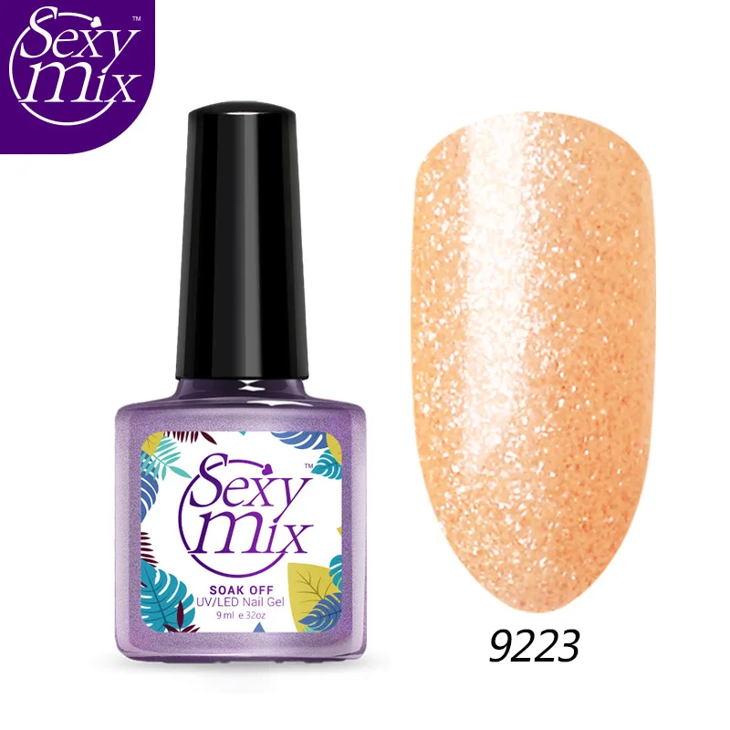 SEXYMIX 9 мл; Гель-лак для ногтей лак био-Гели Soak Off Nail Art полу Перманентный лак для ногтей Led Hybrid, лак для ногтей, длительного действия, UV гель эмаль DIY гель для дизайна - Цвет: 9223