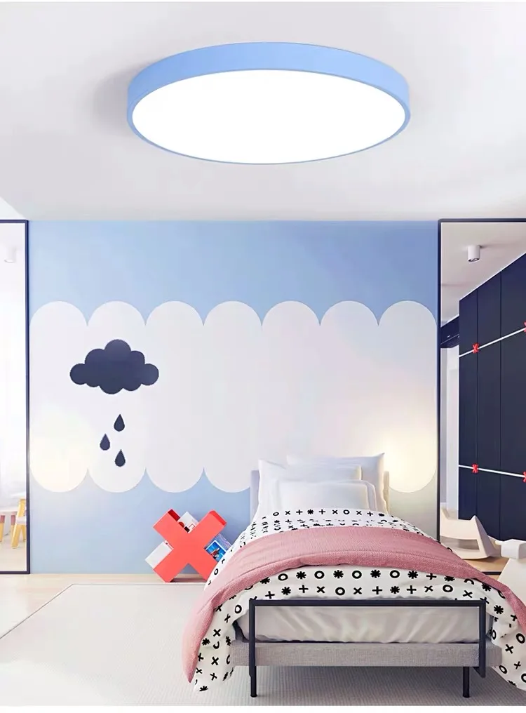 LED Ceiling Lights Modern Lamp Living Room Lighting Fixtures Bedroom Children room Nordic Round Kitchen lighting Remote Control