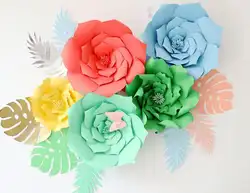 2 шт. 20 см DIY Бумага цветы фон декоративные искусственные цветы свадебной День рождения украшения дома