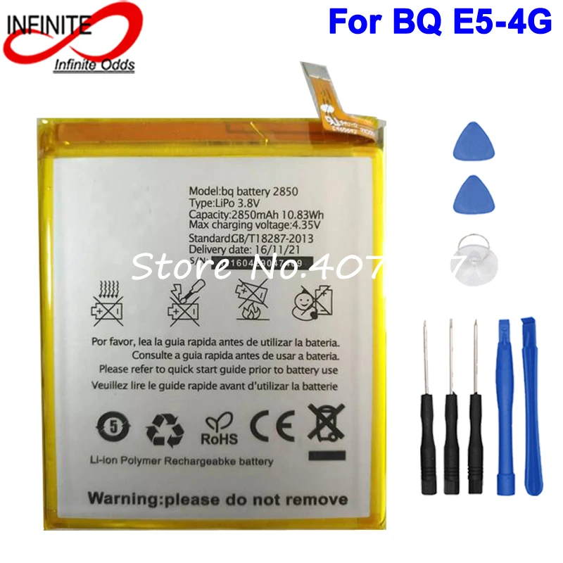 

For BQ Aquaris E5-4G Battery 2850mAh Batterie Bateria High Quality+Tools