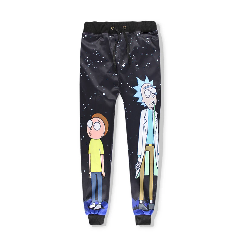 Толстовки с капюшоном Rick and Morty, звездное небо, осень, модные женские мужские худи, пальто, толстовка с капюшоном+ штаны для бега