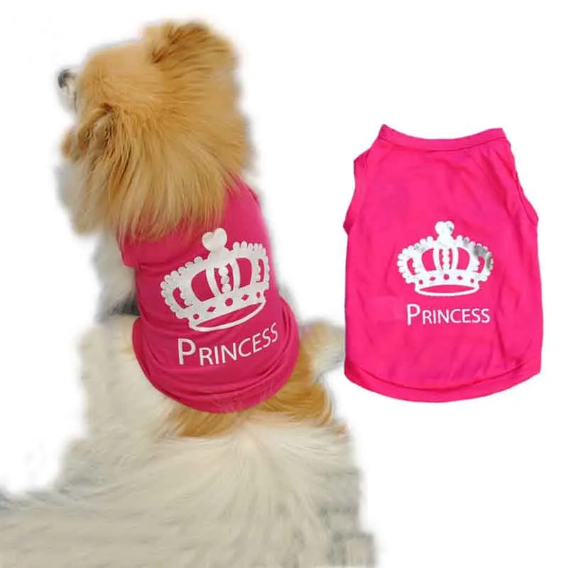Hot Newest Cute Little Poodle Teacup Pet Dog Clothes T shirt Printed
