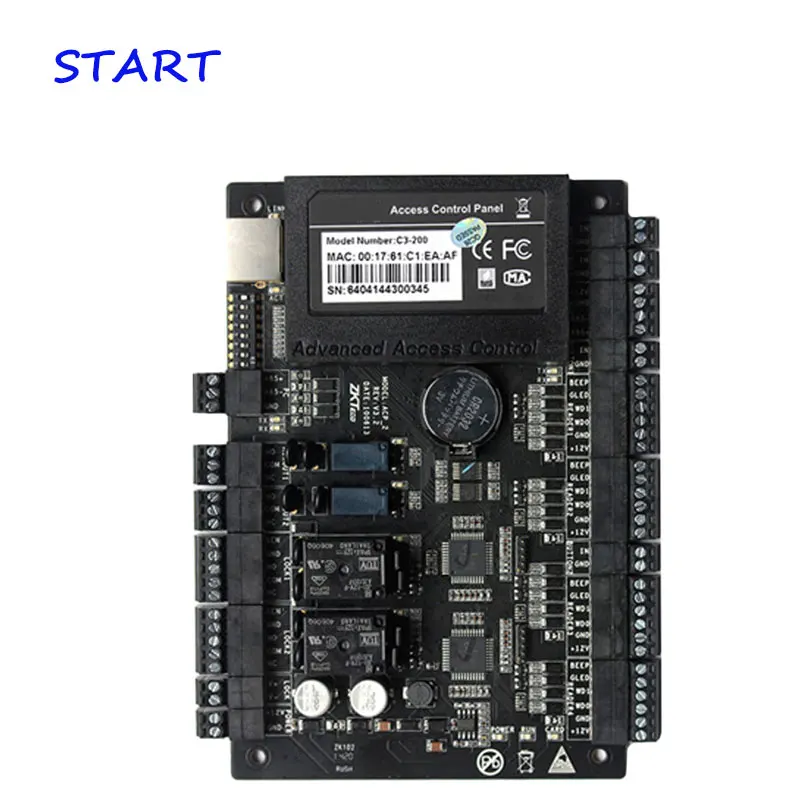 ZK C3 200 Tcp/Ip Rfid карта система контроля доступа две двери контроллер системы защиты
