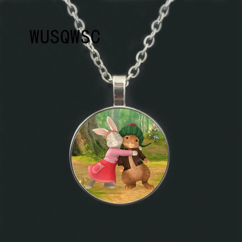 Wusqwsc Лидер продаж! Модный Кролик Питер ожерелье Beatrix Potter кулон стеклянный купол