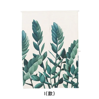 

Northern Europe style cloth plant leaves door window curtain Japan home decoration bedroom living study room kitchen household