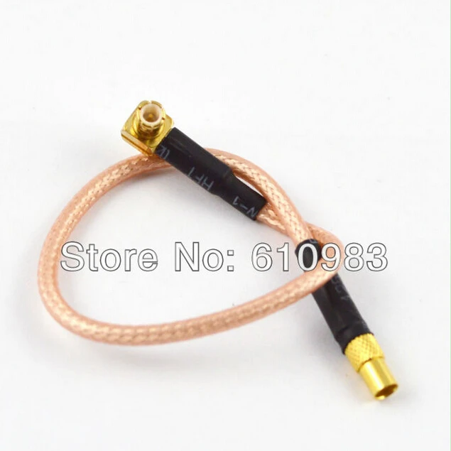

100 pieces shipping by DHL Extension cord MCX Plug male right angle to MMCX Jack female connector pigtail cable RG316 15CM