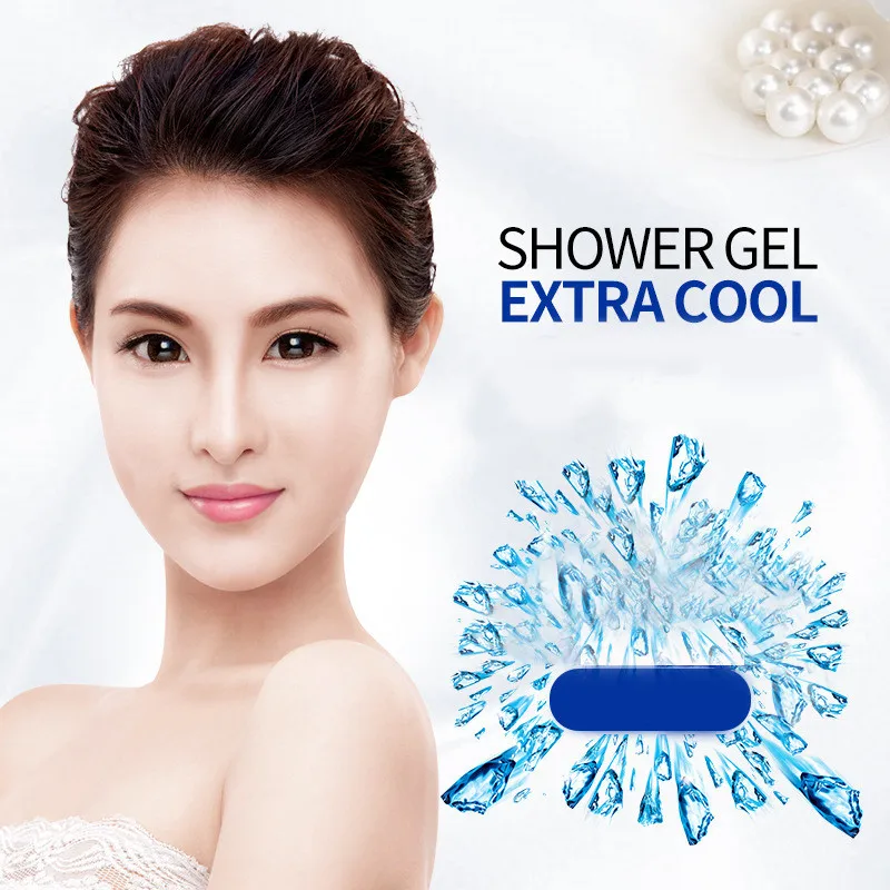 BIOAQUA Summer Icy Extra Cool Moisturizing Body Wash Hydrating Refresh Cleansing Mild Nourishing Bath Shower Gel Skin Care 220ml