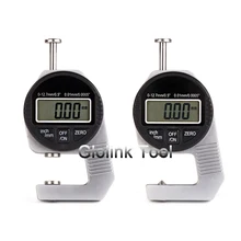 Mini 0.01 Mm Digitale Diktemeter Meter 0-12.7mmmm Grote Lcd Elektronische Meetklok Spons Dikte Measure Tool