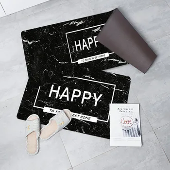 

Marble Print PVC Kitchen Mat Waterproof Oilproof Kitchen Carpet Anti-Slip Hallway Floor Mat Area Rug Door Mat tapis cuisine