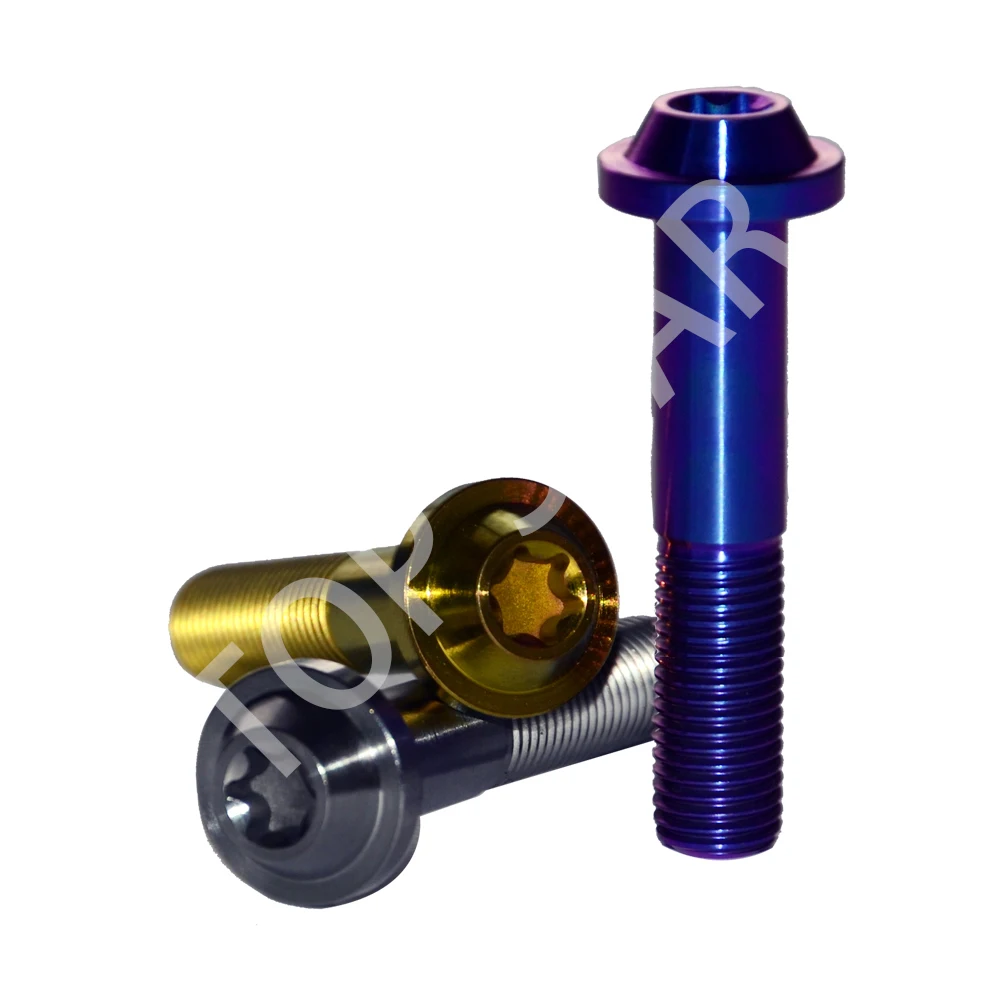 

Motorcycle Modification Brake Calipers DIY M10x65mm Titanium Bolts Multicolor 2PCS Welcome