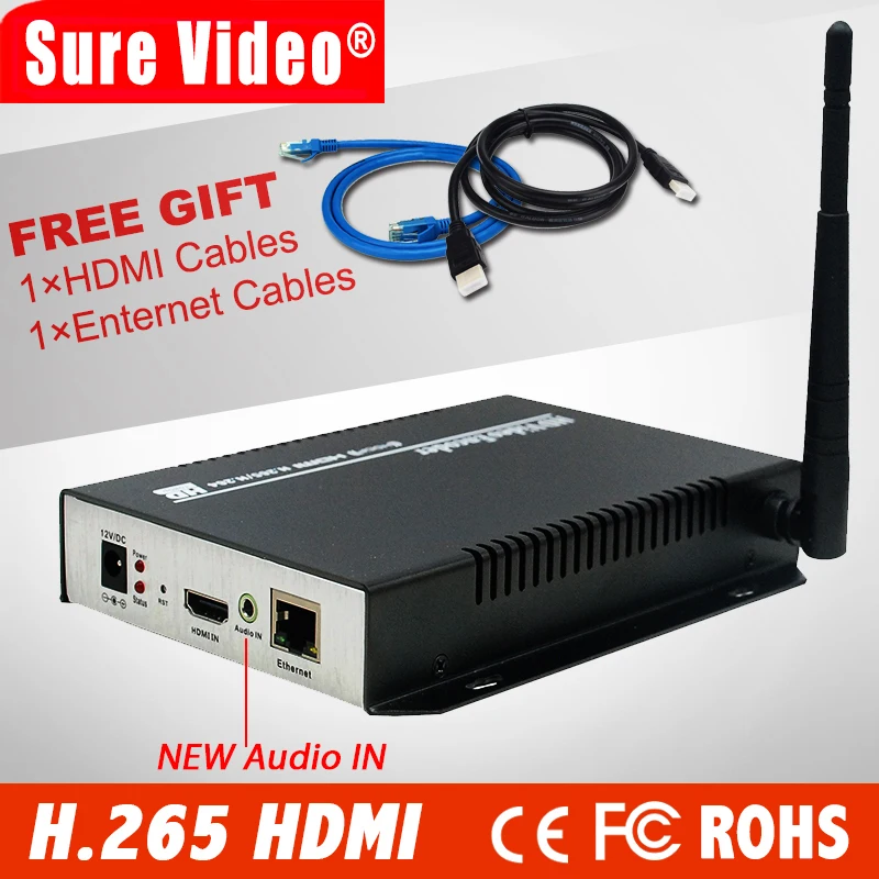 

H.265 / H.264 HDMI Video Audio Wifi Encoder IPTV RTSP RTMP ONVIF HDMI Encoder For Live Streaming Broadcast HDMI To IP
