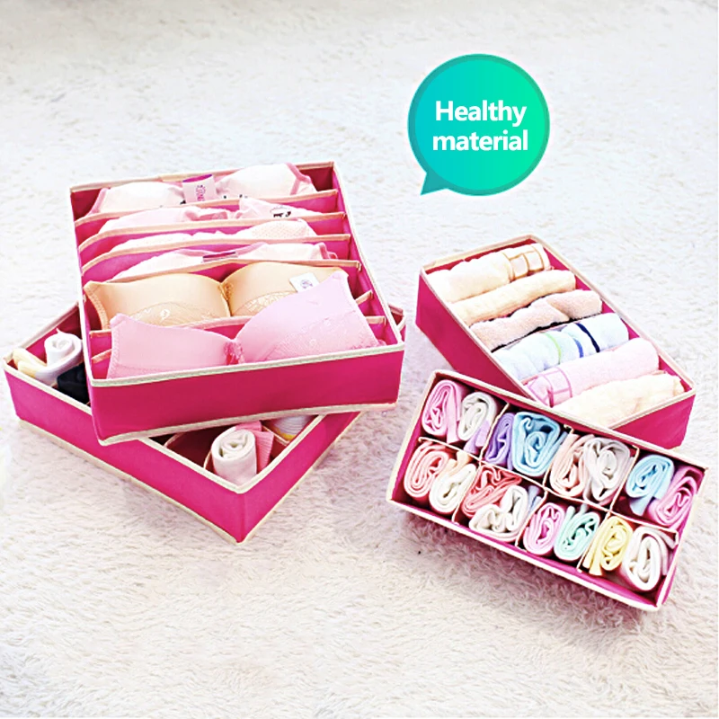 Foldable Organizer For Underwear Socks Bra Drawer Organizers Closet Underwear Organizer Drawer Divider Storage Box
