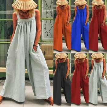 

Women Casual Loose Jumpsuit Fashion Dungarees Playsuit Trousers Overalls