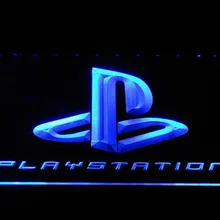E175 Playstation светодиодный неоновый светильник с переключателем вкл/выкл 20+ цветов 5 размеров на выбор