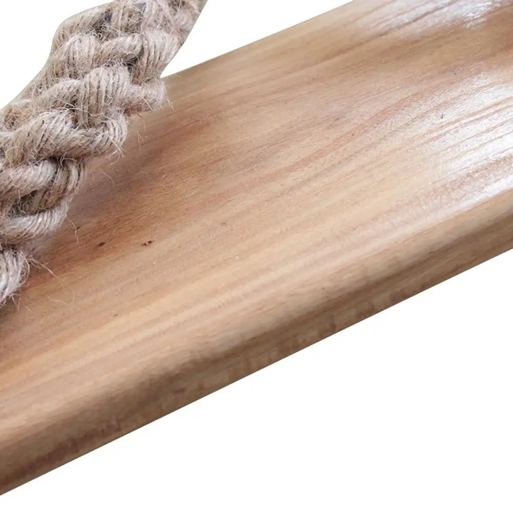 Adults Children Solid Wood Swing Anti-corrosion With Multi-layer Braided Rope Toys Kids Outdoor Garden Swings