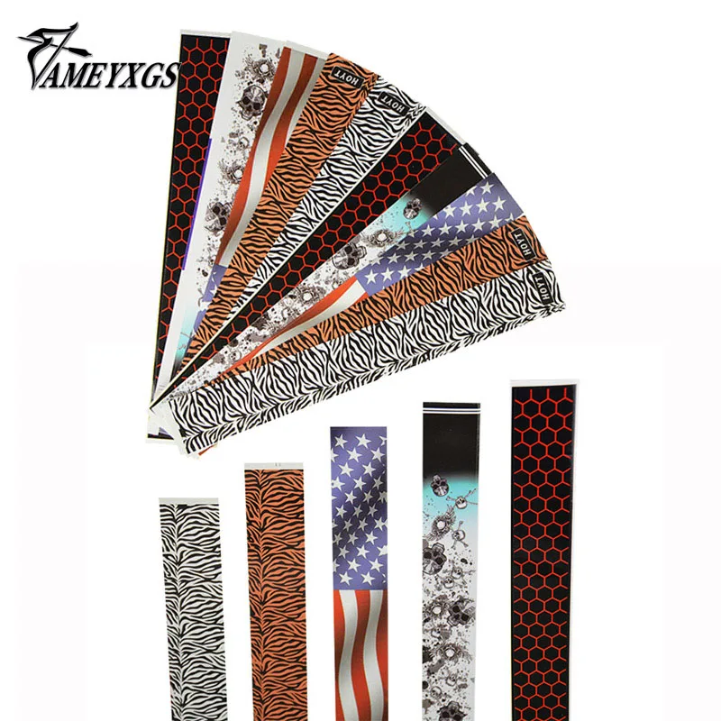 

12 Pcs Archery Arrow Wraps Shaft Stickers 5 Colors DIY Universal Arrows For Compound Recurve Bow Hunting Shooting Accessories