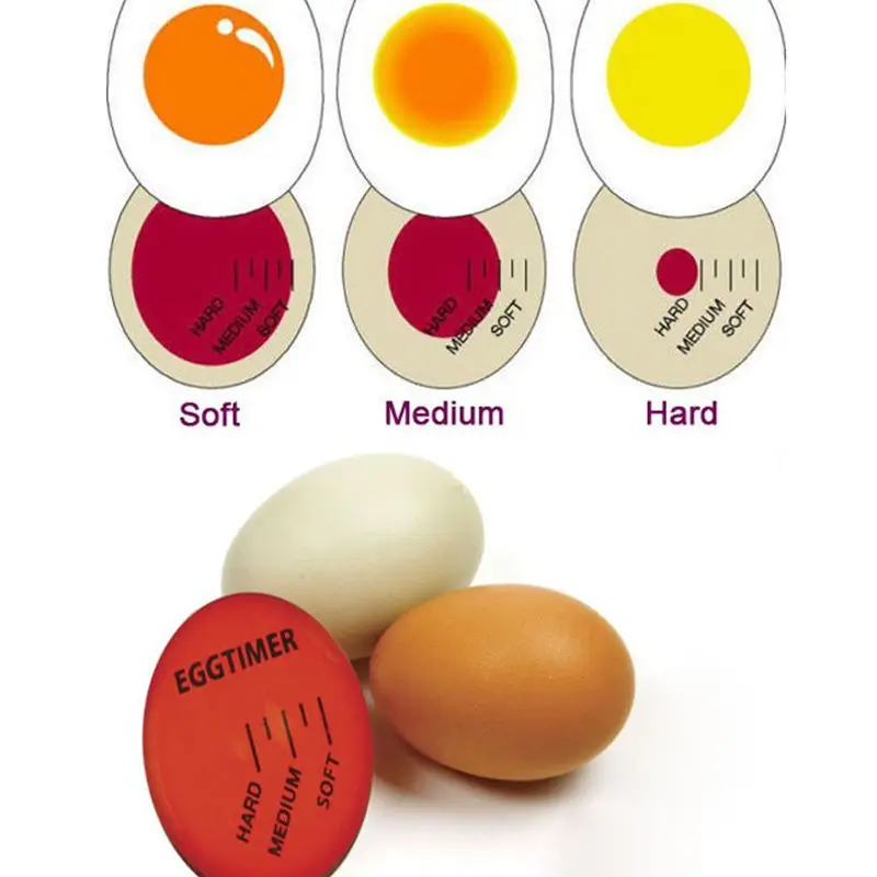 

Perfect Color Egg Changing Timer Yummy Soft Hard Boiled Eggs Cooking Kitchen Egg Tools Egg Themometer