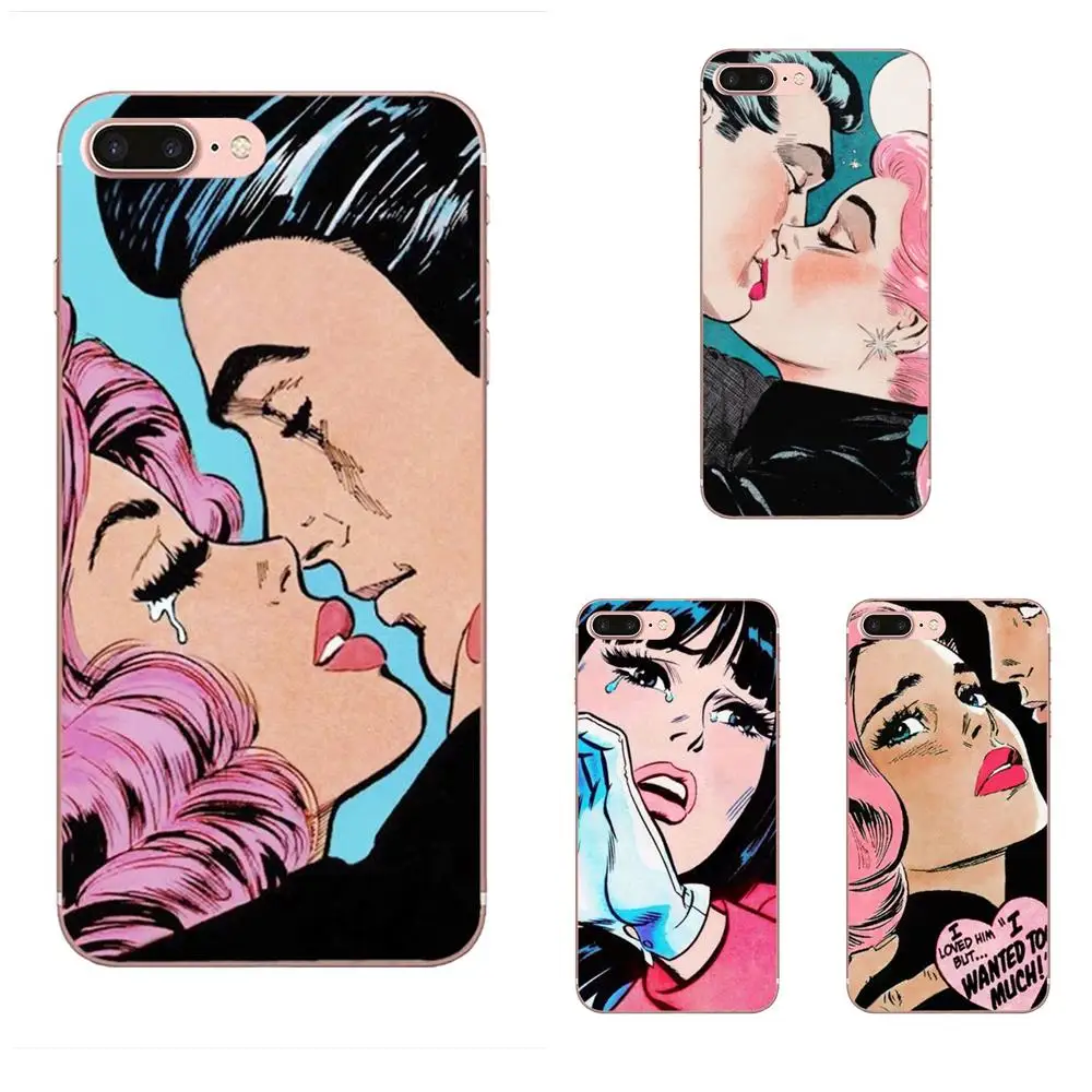 

Pop Art Comic TPU Fashion Cell Case For Moto G G2 G3 G4 G5 G6 G7 HTC 530 626 628 630 816 820 One A9 M7 M8 M9 M10 E9 U11