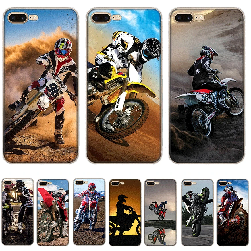 

Desxz Motocross Motorcycle Case for iPhone 7 8 6 6s Plus iPhone 11 Pro X XR XS Max 5 5S SE Cover Bag