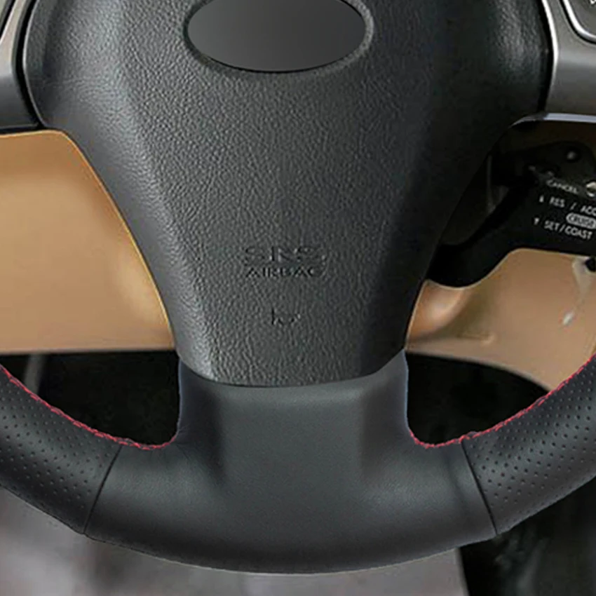 Черный ПУ Искусственная Кожа DIY ручной работы чехол рулевого колеса автомобиля для Subaru Tribeca 2007 2008 2009 2010 2011