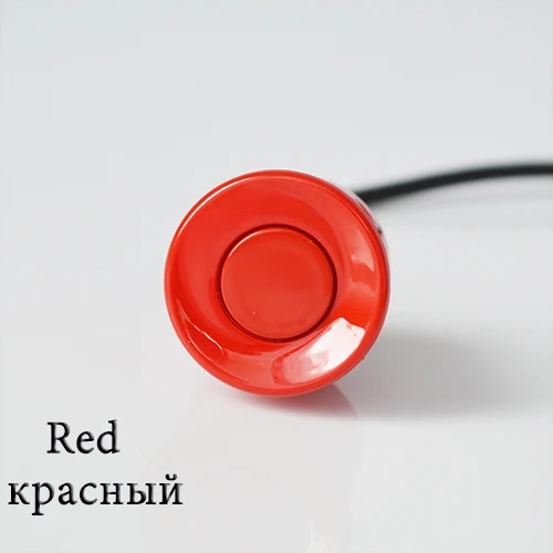 Красный SINOVCLE датчик парковки автомобиля 1 шт. 22 мм Черный Красный Синий Серебряный Золотой белый серый Шампань золотой цвет для автомобиля система заднего хода - Название цвета: Красный