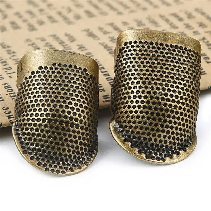 

Metal DIY Sewing Accessories Needle Finger Protector Knitting Thimble Ring Hand Embroidery Works Tools Sewing Thimbles