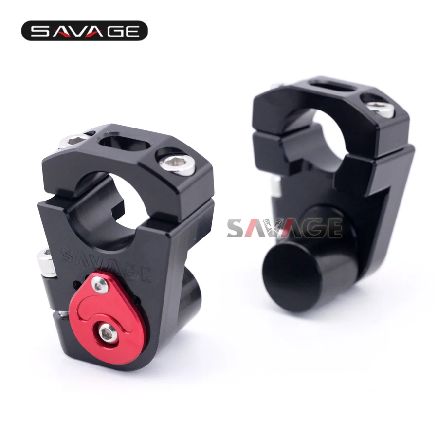 NEW Universal Motorcycle Adjustable Handlebar Riser Bar Clamp Extend
