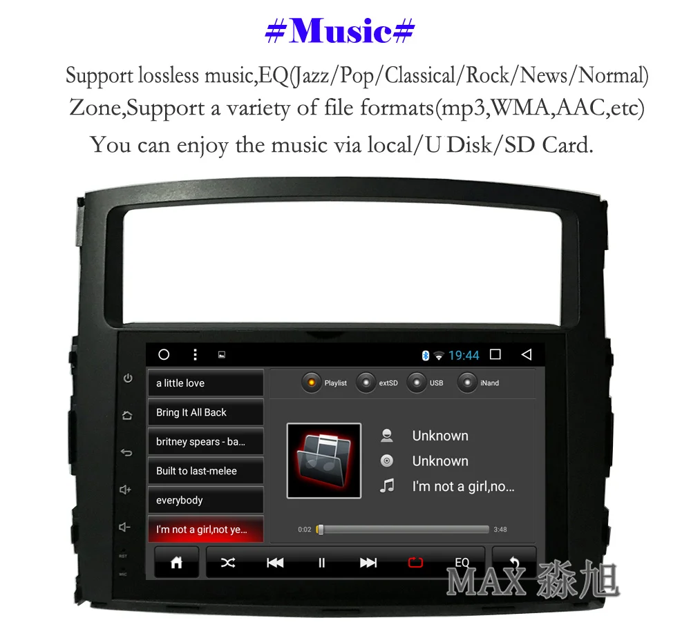 Clearance MAX Android 8.1.0 Car DVD For Mitsubishi PAJERO V97 2006 2007 2008 2009 2010 2011 2012 2013 2014 2015 Radio RDS GPS Free Map SWC 5