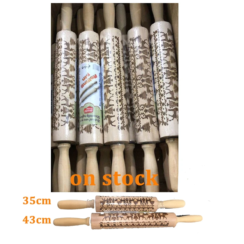 43-5cm-Christmas-Embossing-Rolling-Pin-Baking-Cookies-Noodle-Biscuit-Fondant-Cake-Dough-Engraved-Roller-Reindeer