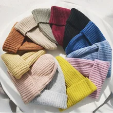 Зимняя женская шапка карамельного цвета мохер Остроконечные шапки теплая вязальная шерсть шапочки для девочек дамы крючком Череп кепки