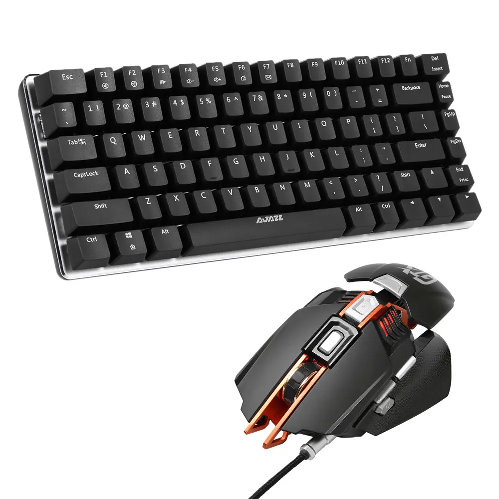 AJAZZ AK33 компьютерная Механическая игровая клавиатура с подсветкой USB + GTX 4000DPI 7