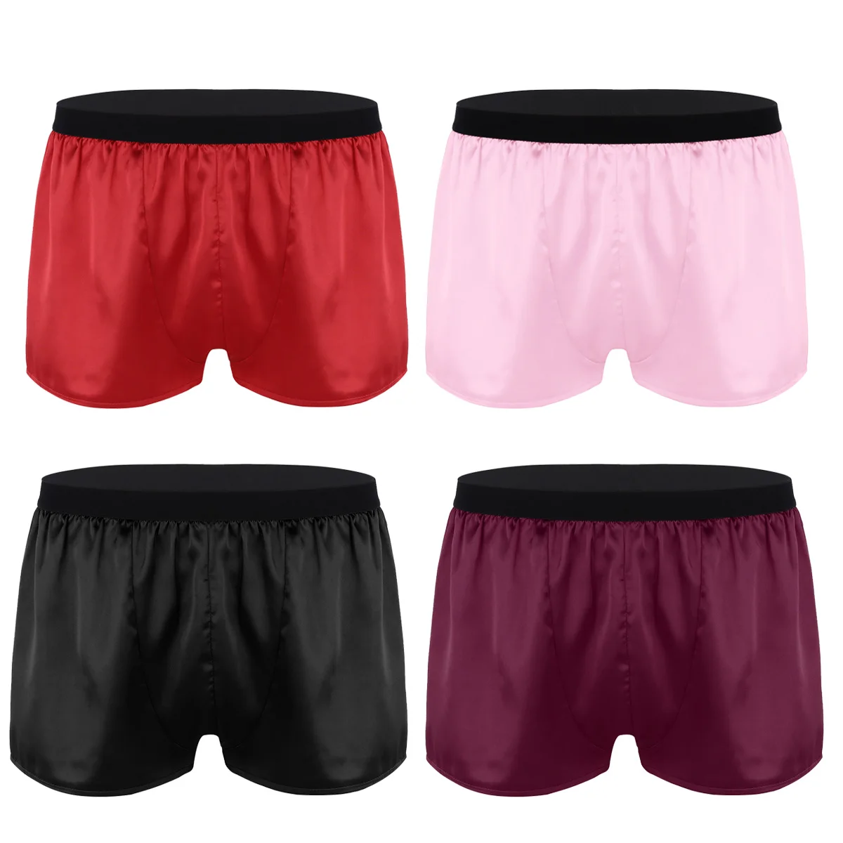 

New Mens Lightweight Shiny Swim Trunks Swimwear Men Wetlook Boxer Shorts Panties Trunk Briefs Beach Shorts Sports Short Pants
