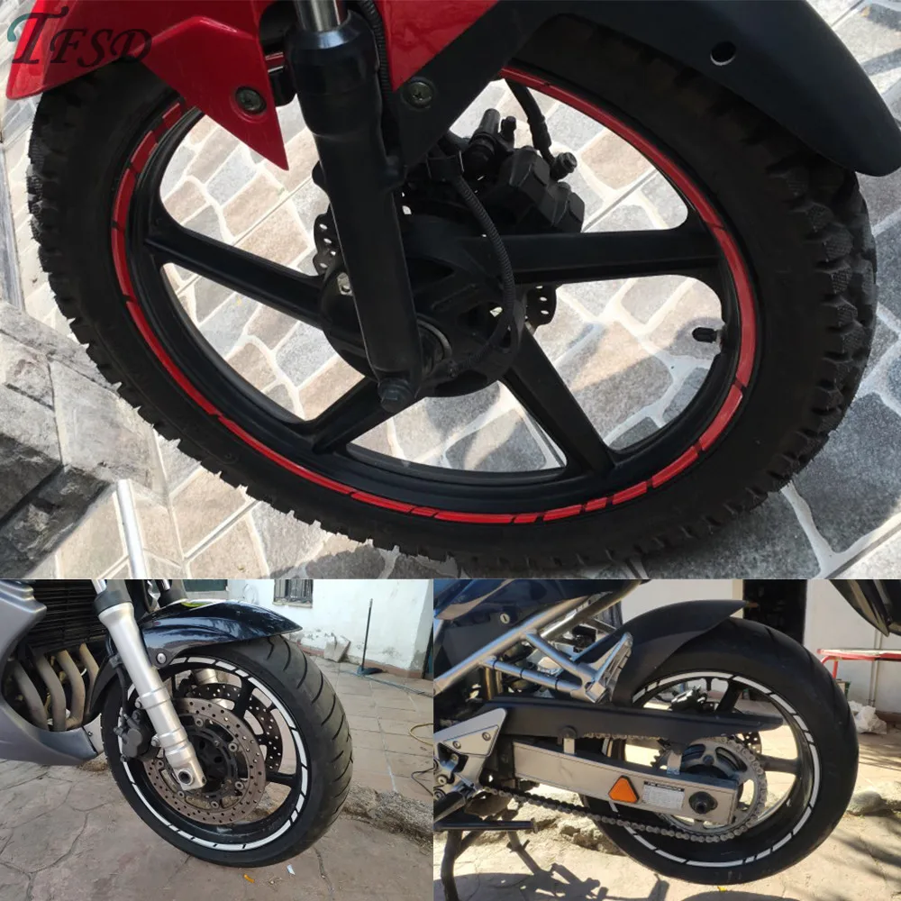 Новые мотоциклетные боковые наклейки 17 &quot 19&quot светоотражающие для шин