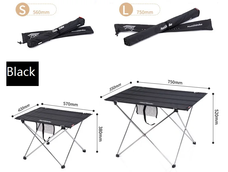 Mesa de Piquenique de Acampamento Mesa em um Bolsa-leve e Fácil de Transportar para Camping Dobrável Portátil Compacto Roll-up Caminhadas 4 Dobrável Mesa De Piquenique De Acampamento Portátil
