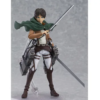 

Attack on Titan Eren Jaeger Anime Figures Toys Figma 207 Action Figure Eren Yeager 14CM PVC Model Toy Doll with Box Kids Gift