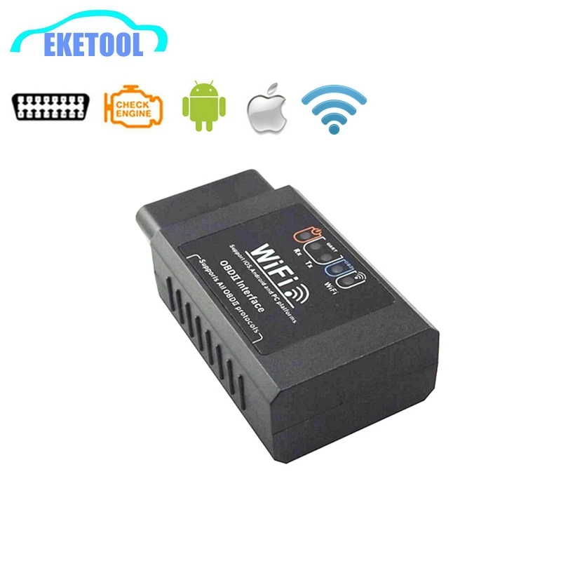

OBD2 Car Code Reader WiFi ELM327 Wireless Works Multi-Brand Cars Hardware V1.5 Stable Function ELM 327 WIFI Android/iOS/PC