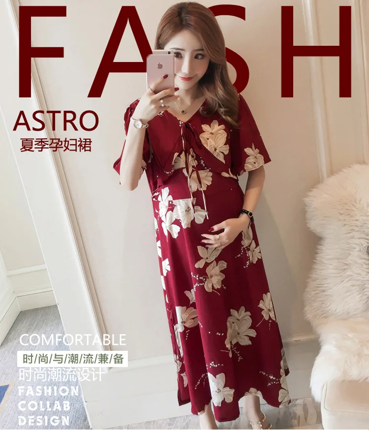 2019 платье макси для беременных платье для фотосъемки Vestidos De Maternidad офисная Дамская одежда Одежда для беременных платье