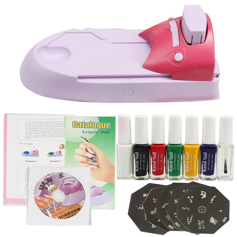 

Anmas Rucci Nail Art Color Printing Machine DIY Polish Easy Stamp Template Tools Kit Set Nail Art Decoration