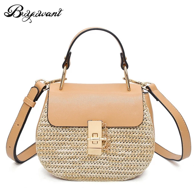 Buyuwant Straw bag BW01 SB cbcsbz straw handbag interlock shoulder bag braiding women crossbody ...