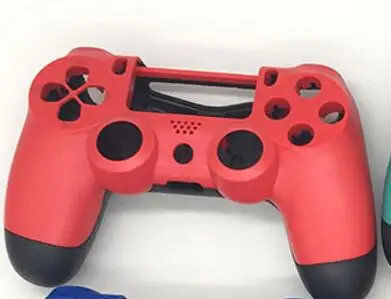 Пластиковый матовый черный синий красный корпус чехол для sony PS4 Pro беспроводной контроллер Передняя Задняя крышка - Цвет: Red Black