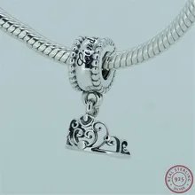 Desney 925 пробы серебро Ясно CZ Золушка подвеска «тиара» Талисман из бусин ручной работы Fit PANDORA Подвески для женщин ювелирных изделий FL200