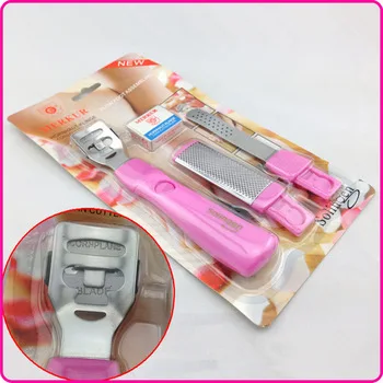WUF 1 Set Foot Scrub File Pedicure Care Double Sided Nail Art Callous Cuticle Remover Tool Corn Cutter