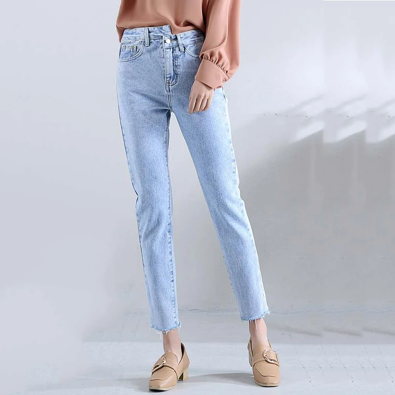 2017 New Slim Pencil Pants Vintage High Waist Jeans new